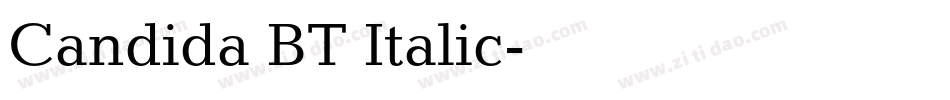 Candida BT Italic字体转换